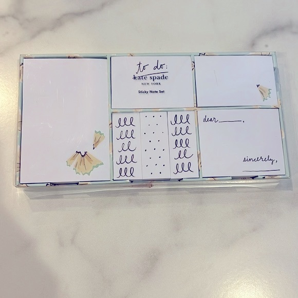 Kate Spade "On Point" Sticky Note Set - Picture 2 of 3